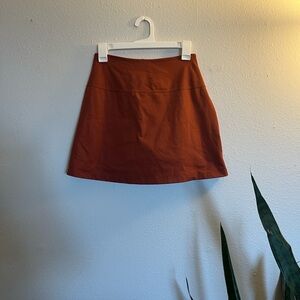 Girlfriend Collective Rust Mini Skirt